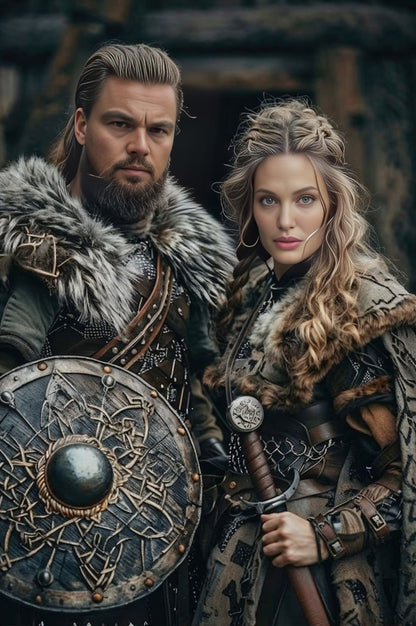 Custom Viking Couple Portrait