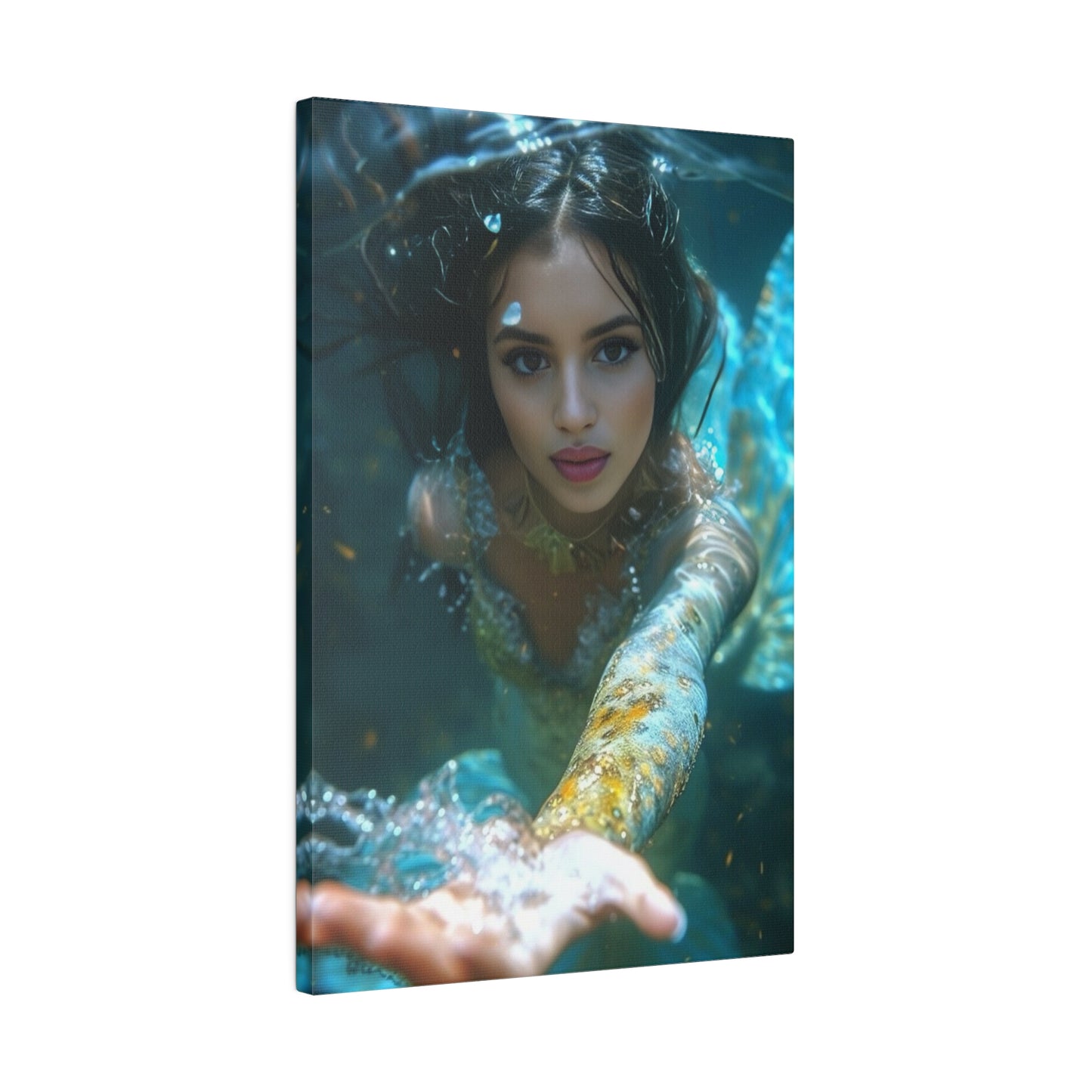 Personalisiertes Unterwasser-Meerjungfrauenportrait für Frauen | Personalisiertes Fantasy-Kunstgeschenk