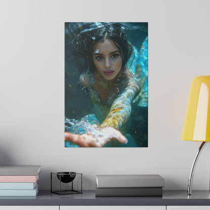 Custom Underwater Mermaid Portrait for Women | Personalized Fantasy Art Gift