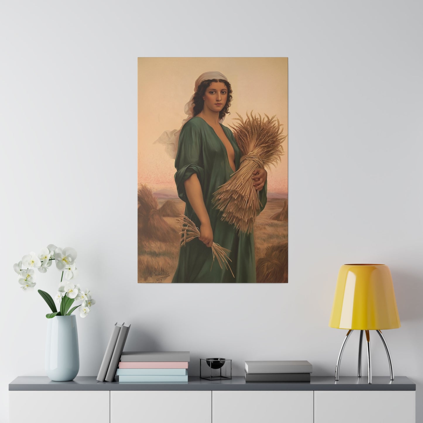 Custom Harvest Portrait | Personalized Nature-Themed Artwork Gift