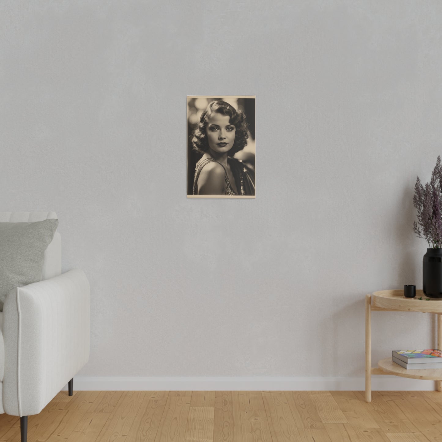 Personalisiertes Vintage Hollywood Glamour Portrait | Personalisiertes altes Hollywood Kunstwerk Geschenk