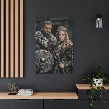 Custom Viking Couple Portrait