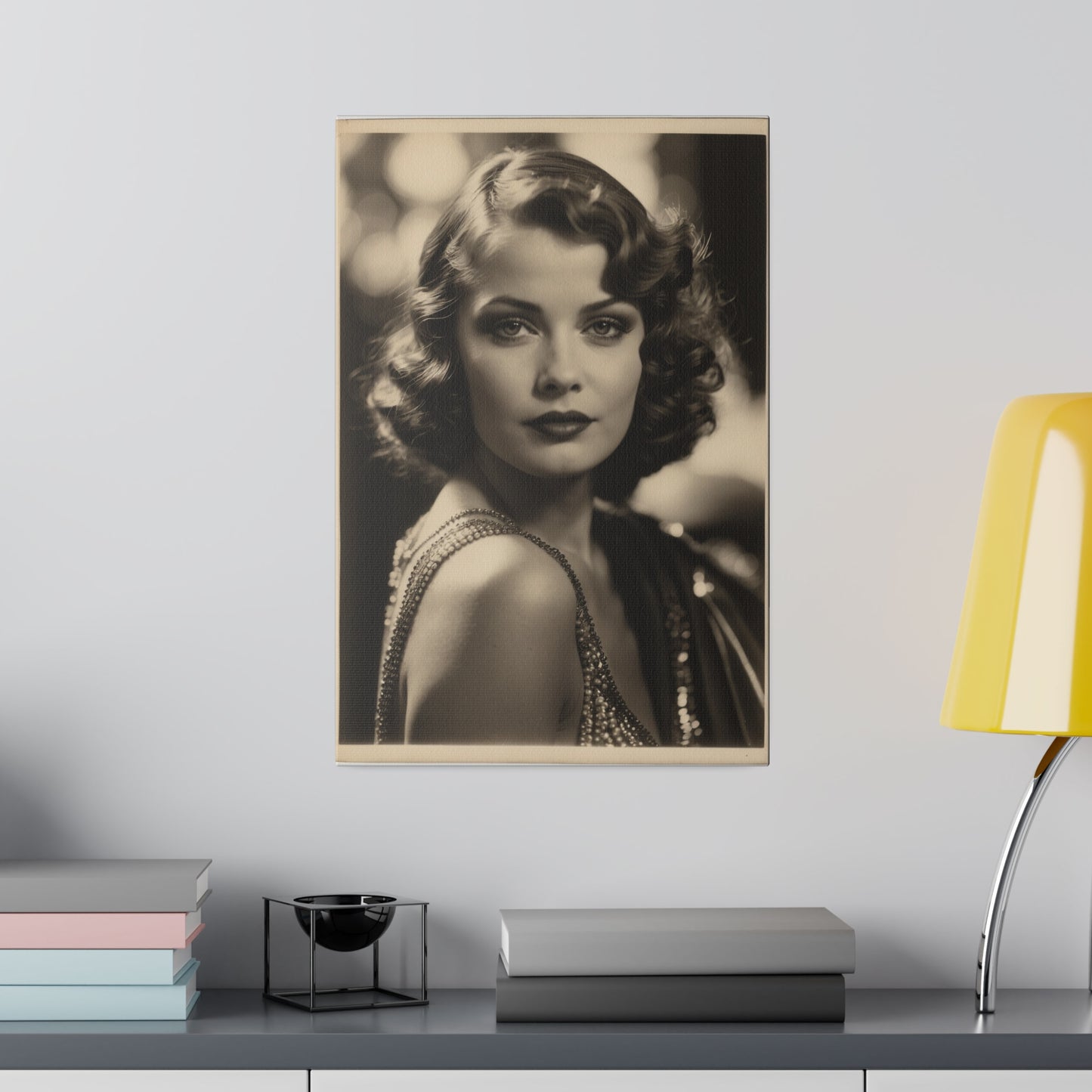 Custom Vintage Hollywood Glamour Portrait | Personalized Old Hollywood Artwork Gift