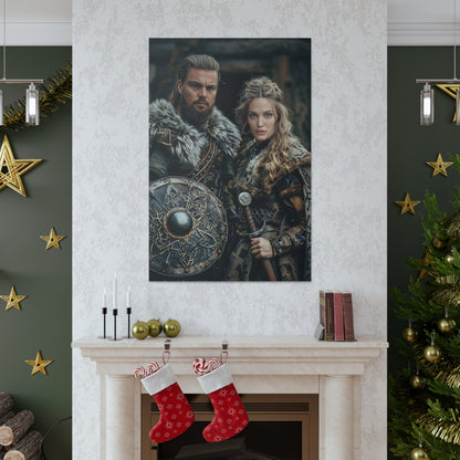 Custom Viking Couple Portrait