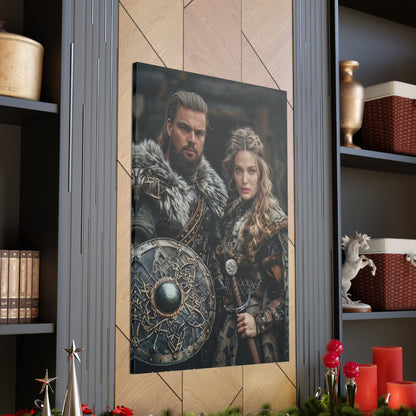 Custom Viking Couple Portrait