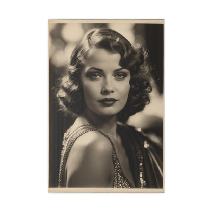 Personalisiertes Vintage Hollywood Glamour Portrait | Personalisiertes altes Hollywood Kunstwerk Geschenk