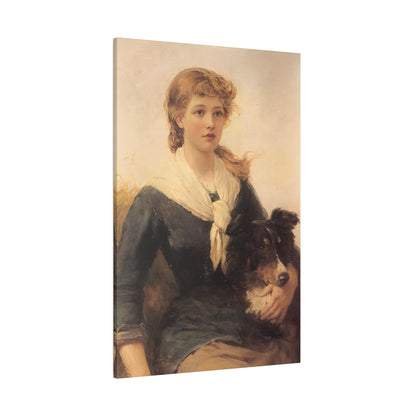 Custom Countryside Portrait | Personalized Vintage Artwork with Pet