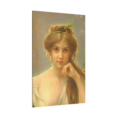 Custom Renaissance-inspired portrait of a young woman with soft lighting, designed to capture the elegance of classical art.