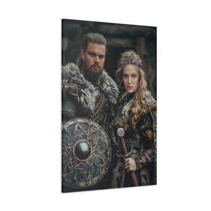 Custom Viking Couple Portrait