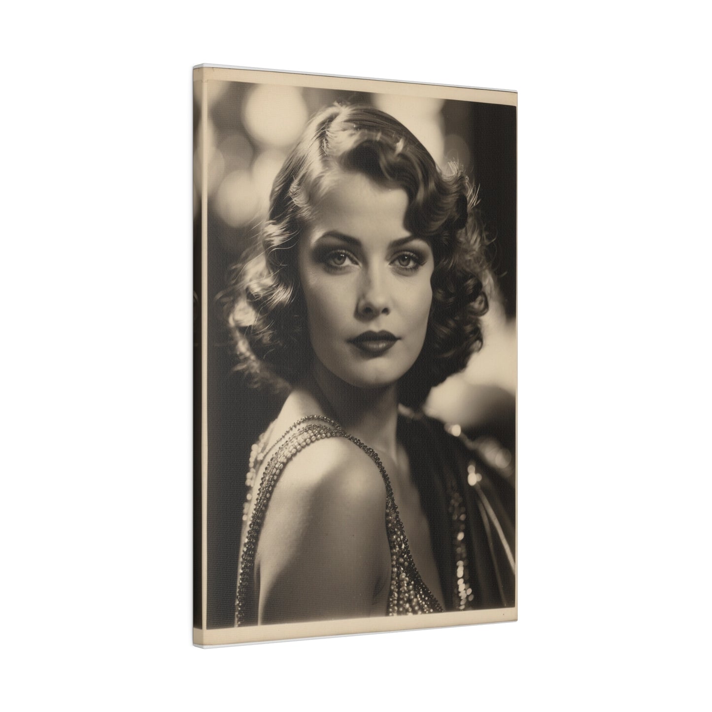 Personalisiertes Vintage Hollywood Glamour Portrait | Personalisiertes altes Hollywood Kunstwerk Geschenk