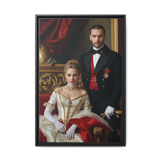 The Lady & The Lord Portrait | Unique Personalized Gift for Couples