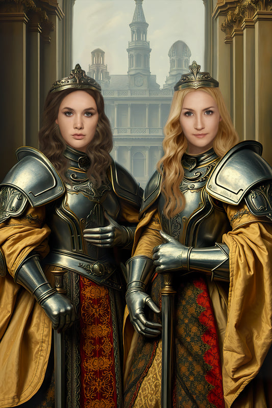 Custom Knight Sisters Portrait