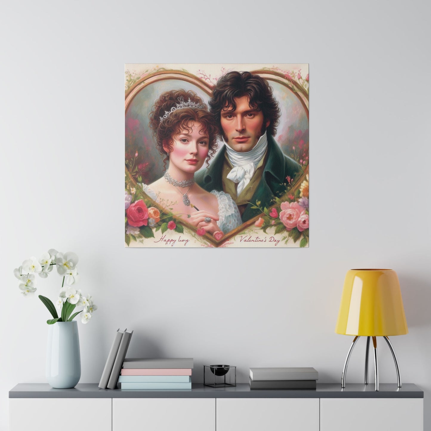 Custom Victorian Couple Portrait | Personalized Romantic Artwork Gift for Valentine's Day