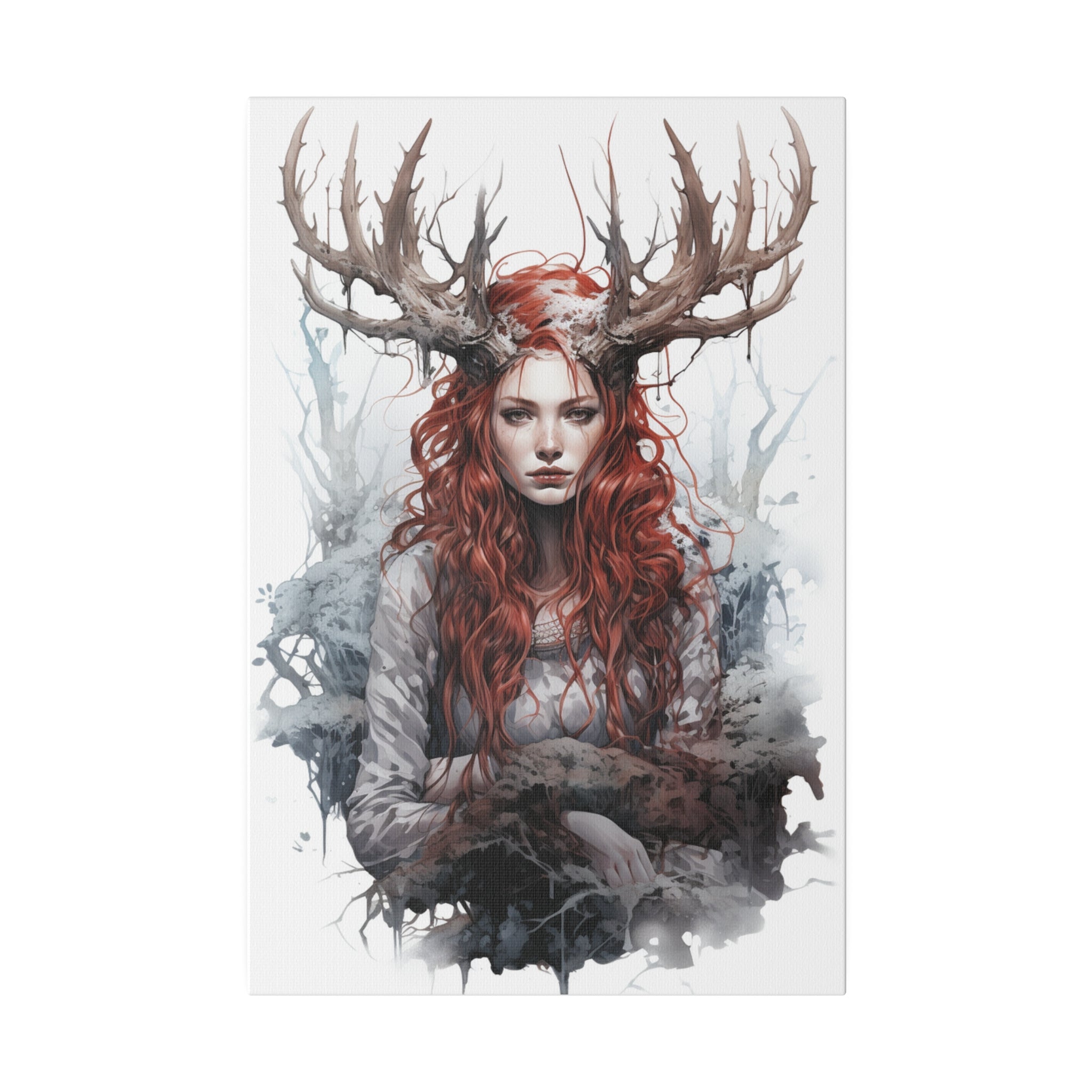 Custom Wendigo Goddess Portrait | Personalized Dark Mythical Artwork G ...