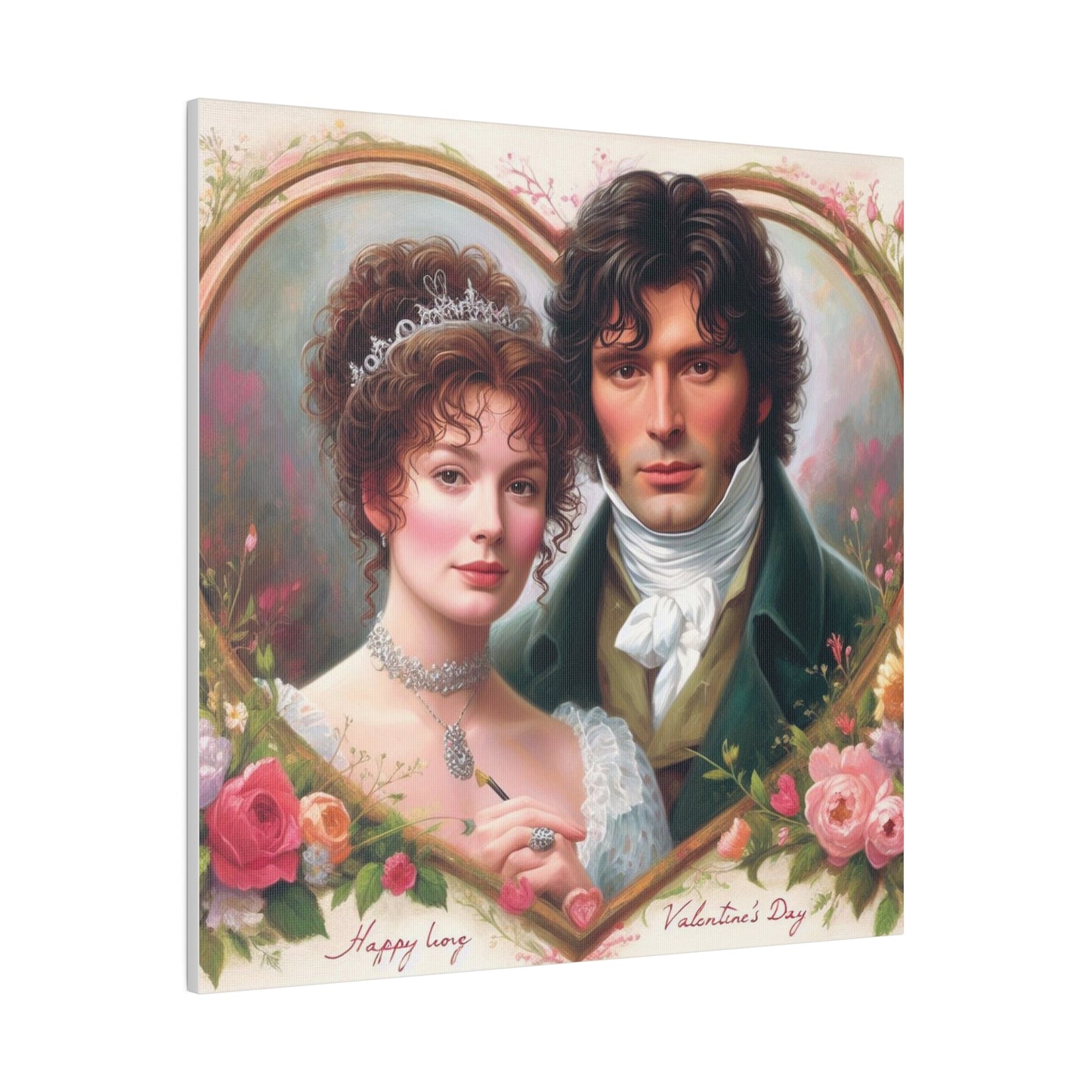 Custom Victorian Couple Portrait | Personalized Romantic Artwork Gift for Valentine's Day